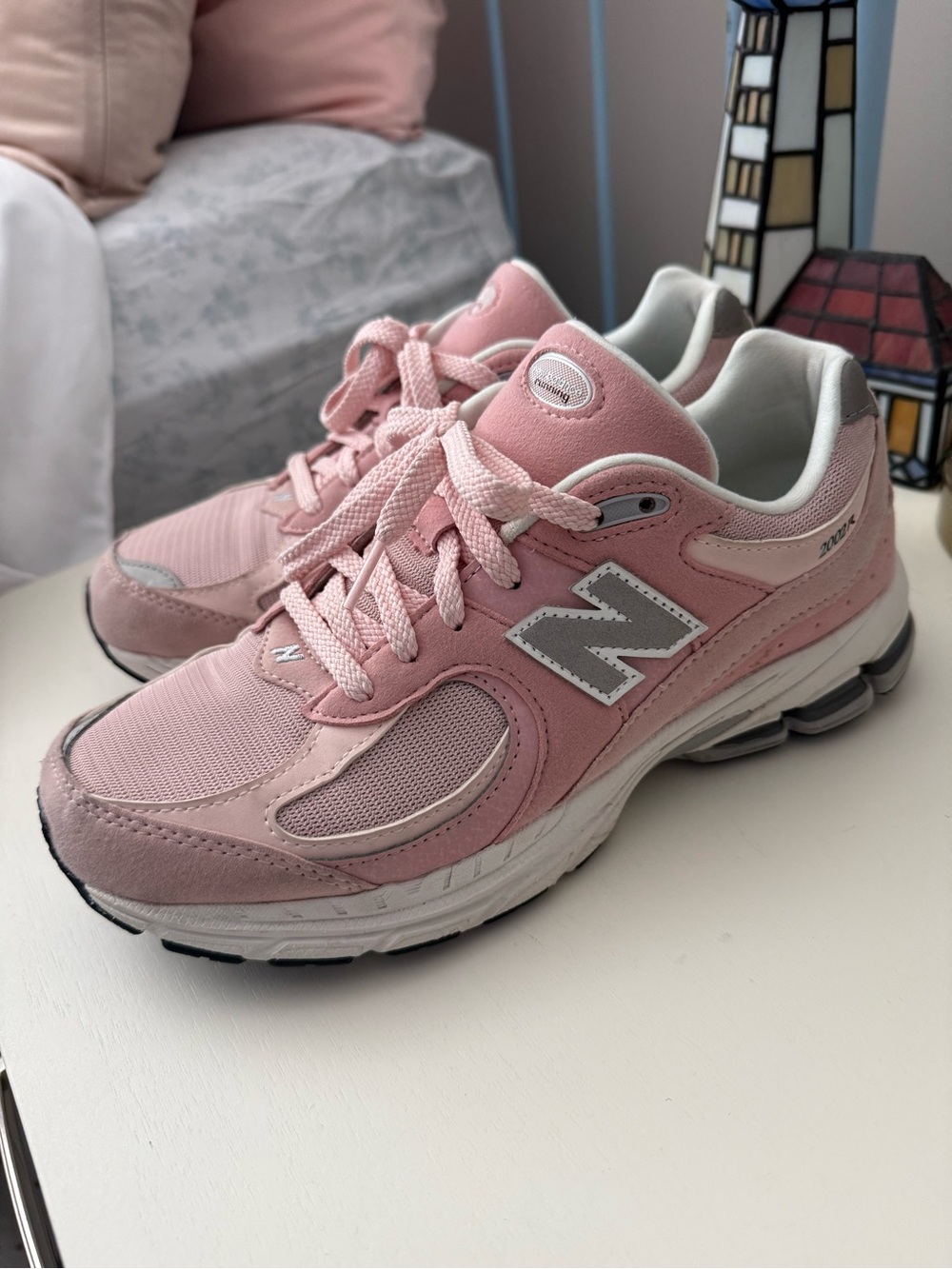 New Balance Women's Pink 2002R Classic Running Shoes Sneakers